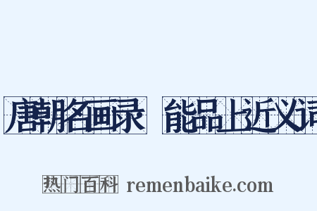 唐朝名画录·能品上近义词是什么意思的图片